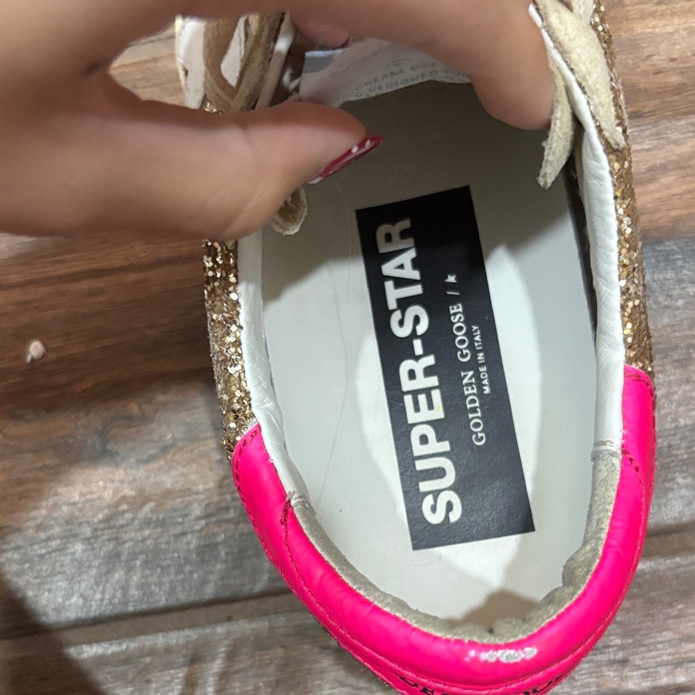 Golden Goose Glitter Sneakers - Gold and Pink - Picture 4 of 6